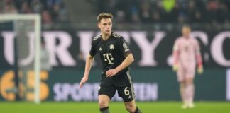 Kompany redet drohende Gelbsperren vor Dortmund klein Kimmich droht eine Sperre. (Archivbild)