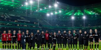 «Können Geschichte schreiben»: St. Pauli will ins Halbfinale Der FC St. Pauli jubelt im DFB-Pokal - zuletzt im Dezember in Mönchengladbach.