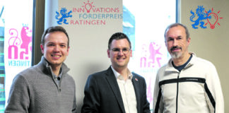 Gemeinsam für Ratingens Zukunft unterwegs:, Louis Steininger, Patrick Anders, Sascha KühnFoto: Linus Steininger