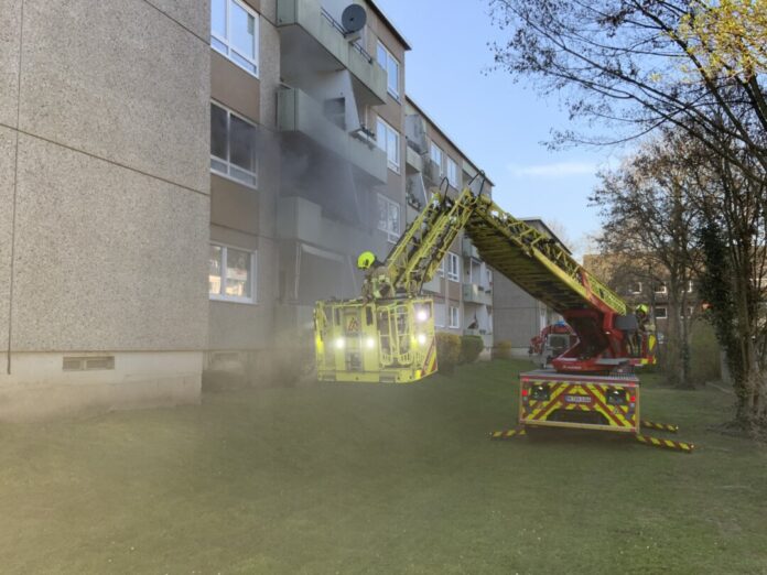 (c)Feuerwehr Ratingen Der Feuerwehreinsatz am Bleicherhof. Foto: Feuerwehr Ratingen