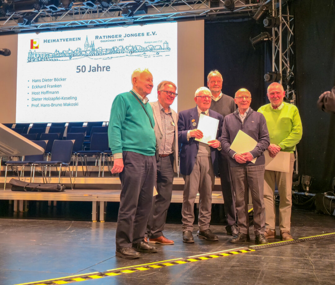 Bild der 50 Jahr Mitgliedschafts Jubilare, Bild Alexander Heinz