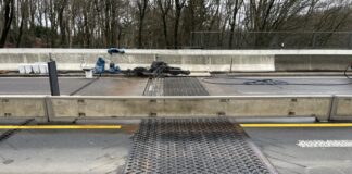 Instandsetzung der Mintarder Brücke schreitet voran Die Fahrbahnübergänge auf der Seite Widerlager Düsseldorf. Foto: Autobahn GmbH