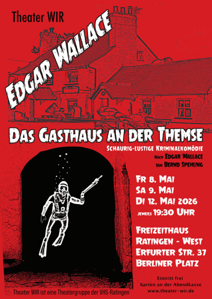 2026-04-02-Theater WIR-Plakat EdgarWallace Plakat zum Stück im Freizeithaus West, Bild: WIR Theater