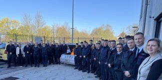 Neunter Lehrgang startet an der Kreisfeuerwehrschule Der neue Jahrgang geht an den Start. Foto: Kreis ME