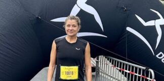 Athleten des TuS 08 Lintorf erfolgreich beim Neusser Osterlauf Claudia Jäkel geht für den TuS 08 Lintorf an den Start. Foto: TuS