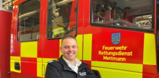 Sebastian Thews ist seit dem 1. April neuer Amtsleiter für Brandschutz und Rettungswesen. Foto: Kreisstadt Mettmann