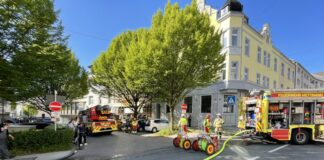 Dir Mettmannet Feuerwehr im Einsatz. Foto: FW Mettmann