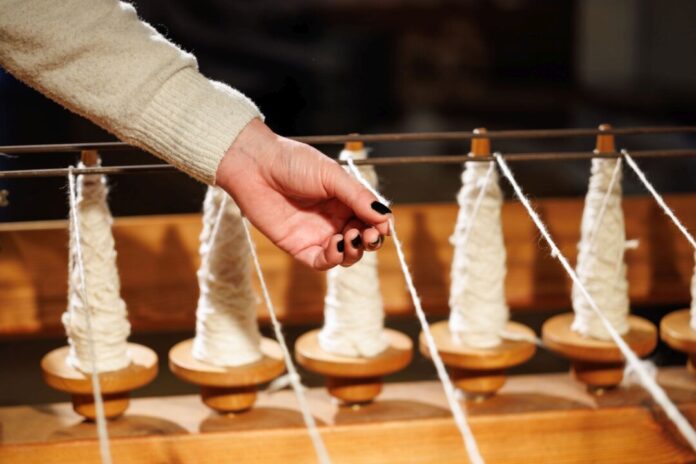 Spinning Jenny_Textilfabrik Cromford_Ar_035331_Copyright LVR-ZMB, Stefan Arendt Seit 1. April 2025 ist die Hohe Fabrik wegen Umbaumaßnahmen geschlossen. Das Herrenhaus Cromford ist weiterhin mit Angeboten geöffnet. Foto: LVR ZMB/Stefan Arendt