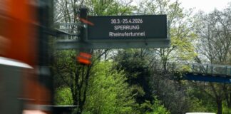 Bald wieder auf: Der Rheinufertunnel. (Archivbild)