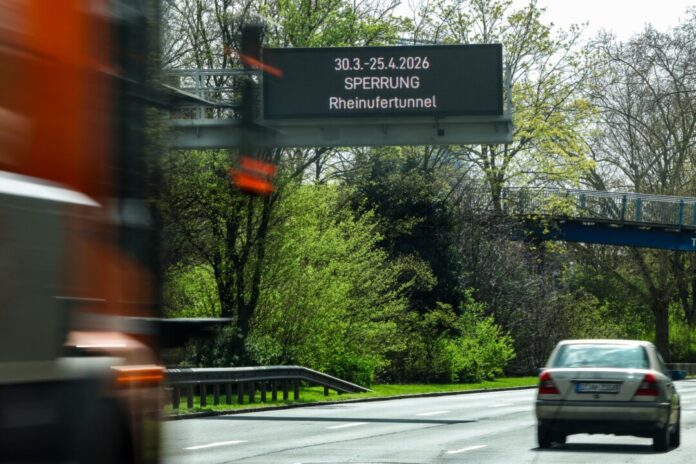 Rheinufertunnel Bald wieder auf: Der Rheinufertunnel. (Archivbild)