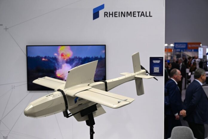 Rheinmetall-Drohne Rheinmetall hatte die Drohne vom Typ FV-014 neu entwickelt. (Archivbild)
