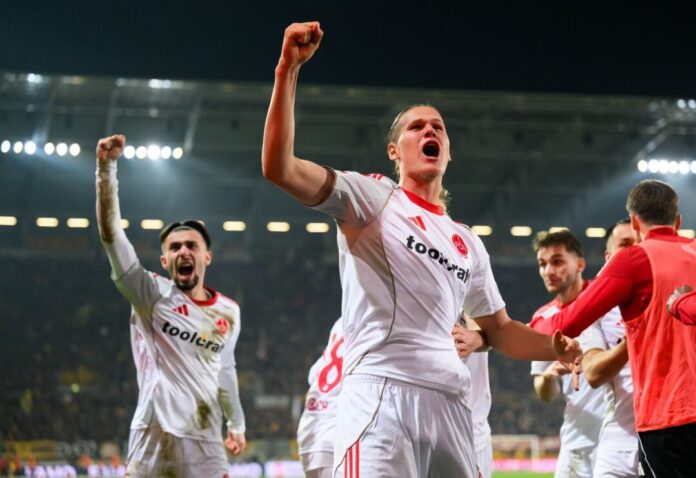 SG Dynamo Dresden - 1. FC Nürnberg Artem Stepanov hatte in Utrecht schon viel Grund zum Jubeln. (Archivbild)