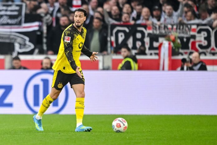 Ramy Bensebaini Der frühere Gladbacher Bensebaini fehlt dem BVB bei seinem Ex-Club (Archivbild).