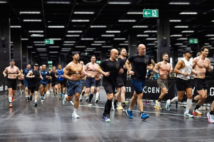 Fitnessmesse Fibo 2026 Ein Hyrox-Wettbewerb bei der diesjährigen Fibo.