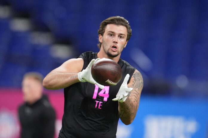 Marlin Klein träumt von NFL-Chance Tight End Marlin Klein wurde von den Houston Texans im NFL-Draft bereits in der zweiten Runde ausgewählt. (Archivbild)