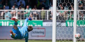 Die Preußen kassierten auch gegen Bielefeld mehrere Gegentore.