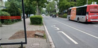 SPD Hösel/Eggerscheidt: Radwegekonzept und Gefahrenabwehr für Die Gefahrenabwehr an der Bushaltestelle Bergbusch ist der SPD ein Anliegen. Foto: SPD