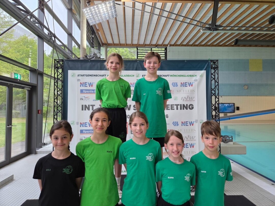 Die Delphine aus Lintorf in Mönchengladbach. Foto: TuS 08 Lintorf