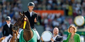 Mit Freudentränen: Springreiter Vogel triumphiert in Aachen Gewann den Großen Preis von Aachen: Richard Vogel.