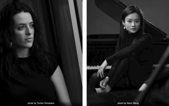 Mantra Duo Die spanische Pianistin Itxaso Etxeberria und die chinesische Pianistin Xi Chen spielen in der Dorfkircher. Fotos: Tumen Dondukov / Kelun Wang