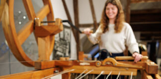 Textilfabrik Cromford lädt zum Feiertagswochenende ein Die "Spinning Jenny" in der Textilfabrik. Foto: LVR ZMB/Stefan Arendt