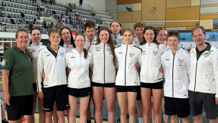 Team TV NRW Jahrgangsmeisterschaft Das Schwimmteam des Turnverein Ratingen blickt optimistisch auf die kommenden deutschen Meisterschaften. Foto: Turnverein Ratingen