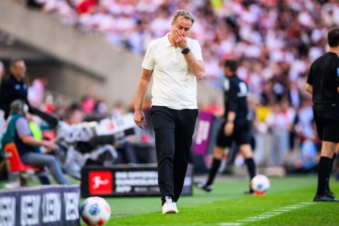Kaspar Hjulmand Leverkusens Trainer Kasper Hjulmand hofft noch auf einen neuen Vertrag. (Archivbild)