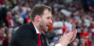 BBL: Bamberg vor Einzug ins Halbfinale – Bonn gleicht aus Anton Gavel hat mit Bamberg auch das zweite Heimspiel gegen seinen ehemaligen Club Ulm gewonnen. (Archivbild)
