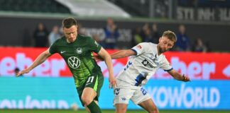 Showdown in der Relegation: Paderborn gegen Wolfsburg Wolfsburg oder Paderborn: Wer spielt nächste Saison Bundesliga? (Archivbild)