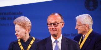 Merz hält Festrede bei Karlspreis-Verleihung an Draghi Bundeskanzler Friedrich Merz (CDU) hält am Himmelfahrtstag die Festansprache bei der Karlspreis-Verleihung an den ehemaligen italienischen Ministerpräsidenten Mario Draghi. (Archivbild)