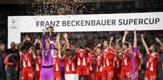Hier findet der Franz Beckenbauer Supercup statt So wollen die Bayern auch im Sommer den Supercup bejubeln. (Archivbild)