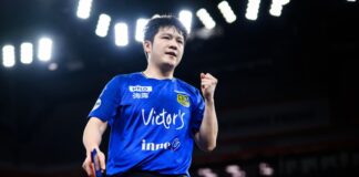 Saarbrücken im Champions-League-Finale – Düsseldorf raus Saarbrückens Superstar Fan Zhendong ist mit seinem Team wieder im Champions-League-Finale. (Archivbild)