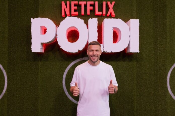 Premiere Netflix-Doku «Poldi» Auch nach dem Ende der Karriere gut gelaunt: Lukas Podolski.