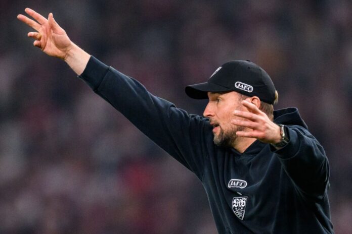 Sebastian Hoeneß VfB-Trainer Sebastian Hoeneß möchte seine Stuttgarter in die Champions League dirigieren. (Archivbild).