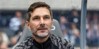 Hertha ohne Acht ins Saisonfinale – Ansprüche bleiben Hertha-Trainer Stefan Leitl will mit einem Sieg in die Sommerpause gehen. (Archivbild)