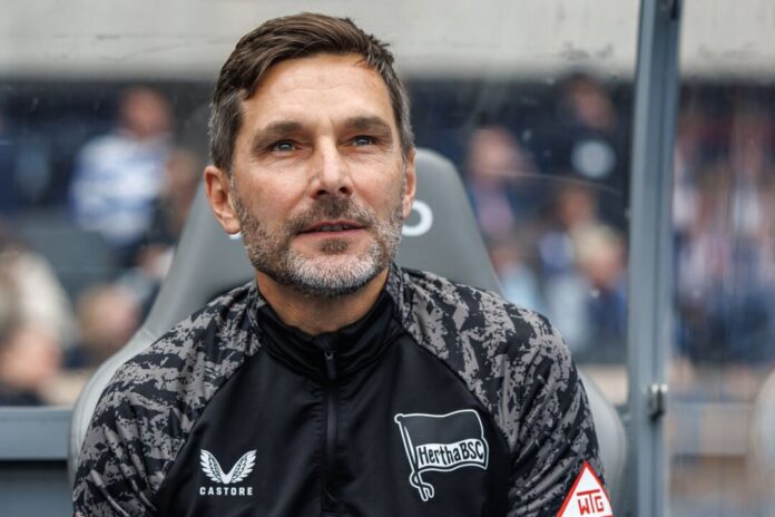 Hertha BSC - SpVgg Greuther Fürth Hertha-Trainer Stefan Leitl will mit einem Sieg in die Sommerpause gehen. (Archivbild)