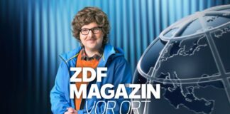 Darum will ein Satiriker den Kölner Fernsehturm sprengen Autor Chris Sommer in seiner Rolle als Reporter Peter-Stefan Thomas - Das «ZDF Magazin vor Ort: Die Colonius-Sprengung» kommt am Freitag. (Handoutbild)