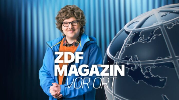 Darum will ein Satiriker den Kölner Fernsehturm sprengen Autor Chris Sommer in seiner Rolle als Reporter Peter-Stefan Thomas - Das «ZDF Magazin vor Ort: Die Colonius-Sprengung» kommt am Freitag. (Handoutbild)
