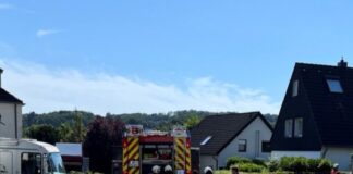Wülfrather Feuerwehr rückt nach Düssel aus In Düssel kam es am Samstag zu dem Einsatz. Foto: FW Wülfrath