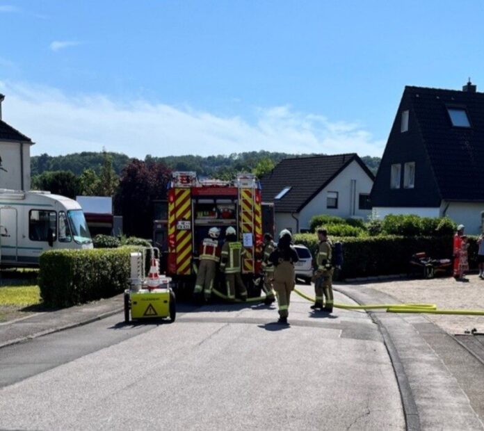 In Düssel kam es am Samstag zu dem Einsatz. Foto: FW Wülfrath In Düssel kam es am Samstag zu dem Einsatz. Foto: FW Wülfrath