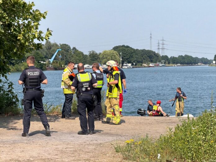 Suche nach vermisstem Kind am Herner Meer Das Kind soll untergegangen sein.