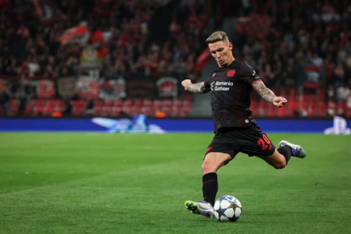 FC Kopenhagen - Bayer Leverkusen Alejandro Grimaldo verlässt Bayer Leverkusen nach drei Jahren. (Archivbild)