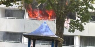 “Massive Flammenbildung”: Erkrather Feuerwehr im Einsatz Zu dem Brandeinsatz kam es am Eichendorffweg. Foto: FW Erkrath