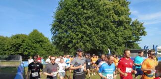 Ratinger Firmenlauf: „Für einen tollen Teamevent ist die Wetterprognose irrelevant“ Rund um den Grünen See laufen die Aktiven beim Firmenlauf. Foto: Firmenlauf Ratingen/ Oliver Kubanek