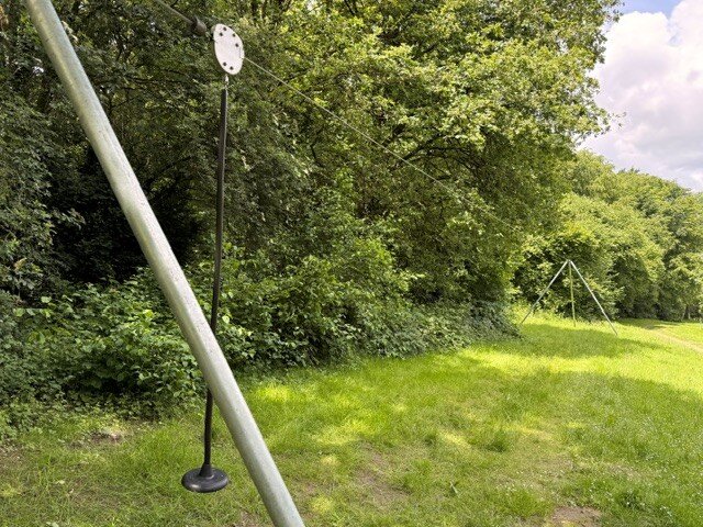 Seilbahn_NER Die Seilbahn ist wieder zum Spielen freigegeben. Foto: Stadt Wülfrath