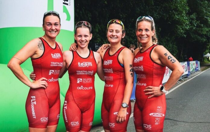 TTR-Damen Itzehoe 2026-1 Joana Wolff, Paula Richter, Séraphine Ragot und Michelle Alferink. Foto: TTR 08