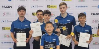 Zwei Titel auf Westdeutscher Ebene Die erfolgreiche U19-Auswahl bei der Siegerehrung. Foto: SV Union Velbert