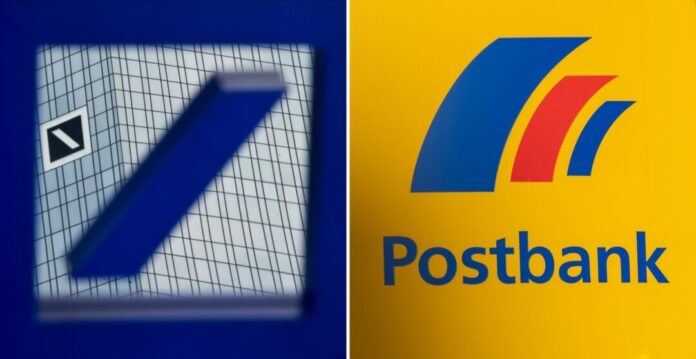 Deutsche Bank und Postbank Die Tarifverhandlungen bei der Postbank kommen nicht voran, Verdi fordert von der Deutschen Bank Gehaltszuwächse. (Archivbild)