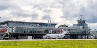 Brüssel billigt finanzielle Hilfe für Paderborner Flughafen 2021 kurz vor der Pleite, danach wieder etwas im Aufwind: der Flughafen Paderborn/Lippstadt.