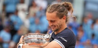 Ehrung für Zverev in Halle schon vor Turnierbeginn Alexander Zverev feierte in Paris den ersten Grand-Slam-Titel seiner Karriere. (Archivbild)